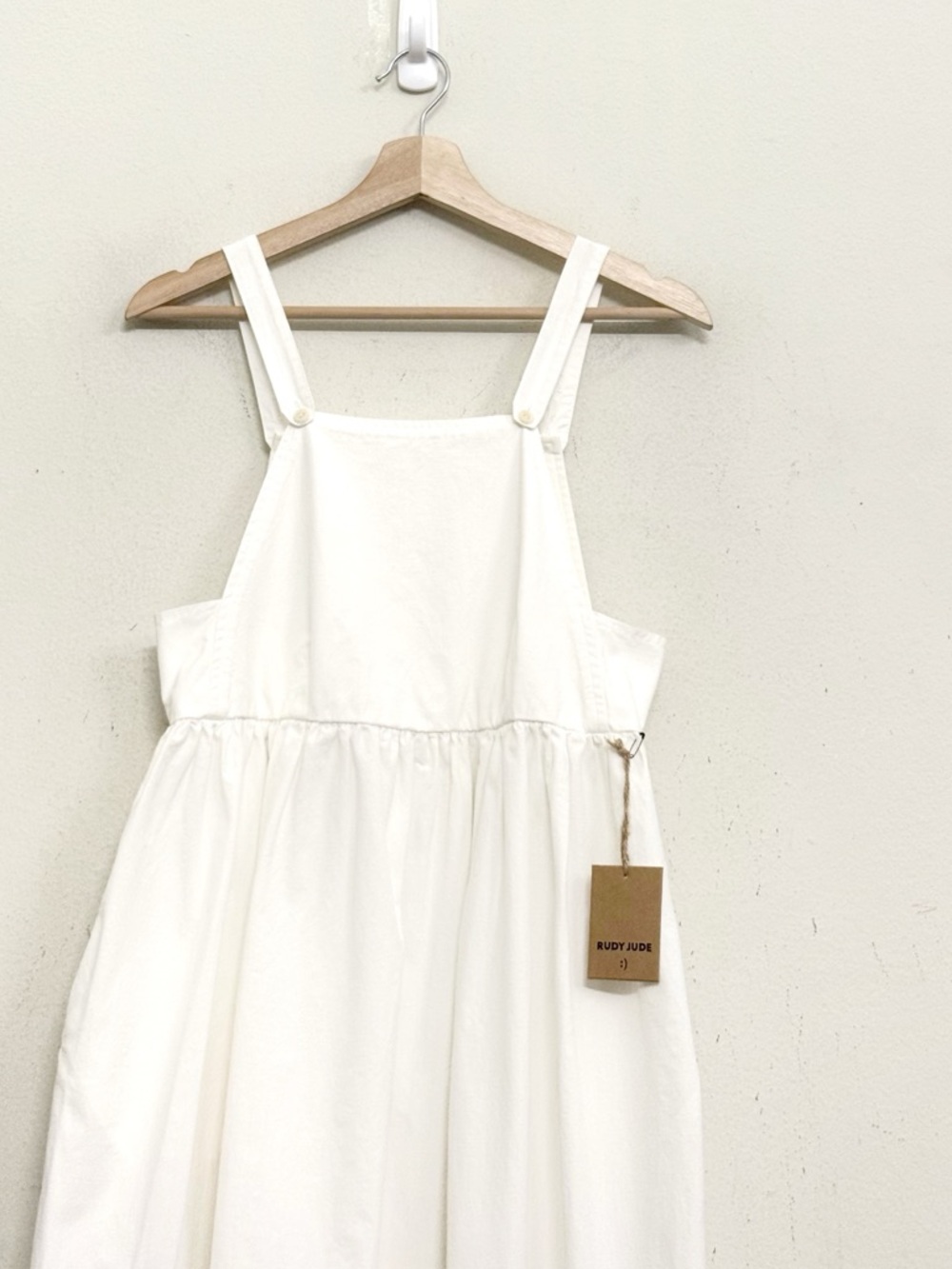 NWT Rudy Jude Organic Cotton Adult Apron Dress in Salt Size S - Picture 8 of 17